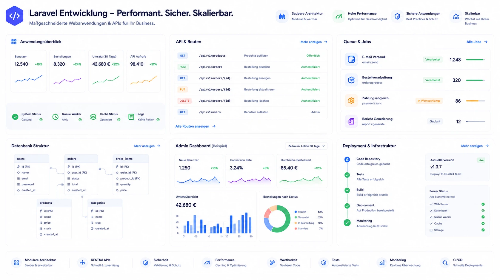 Laravel-Lösungen für Unternehmen, die mehr brauchen als eine Standard-Website