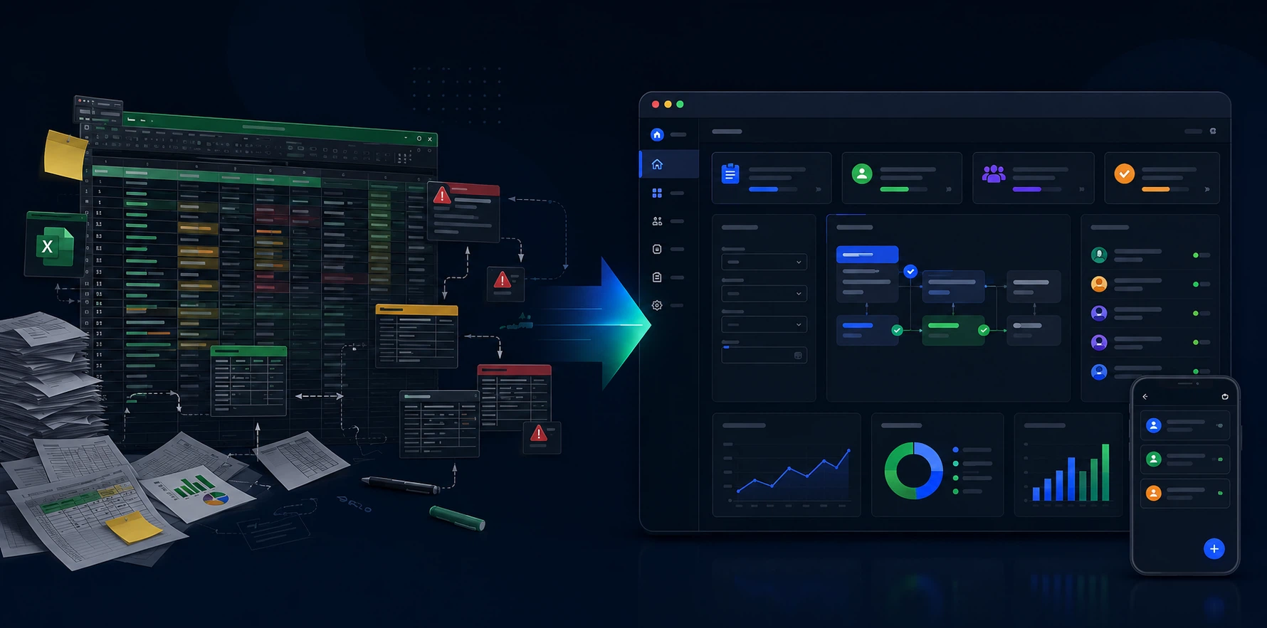 Excel im Unternehmen ersetzen: Wann lohnt sich eine Webanwendung?