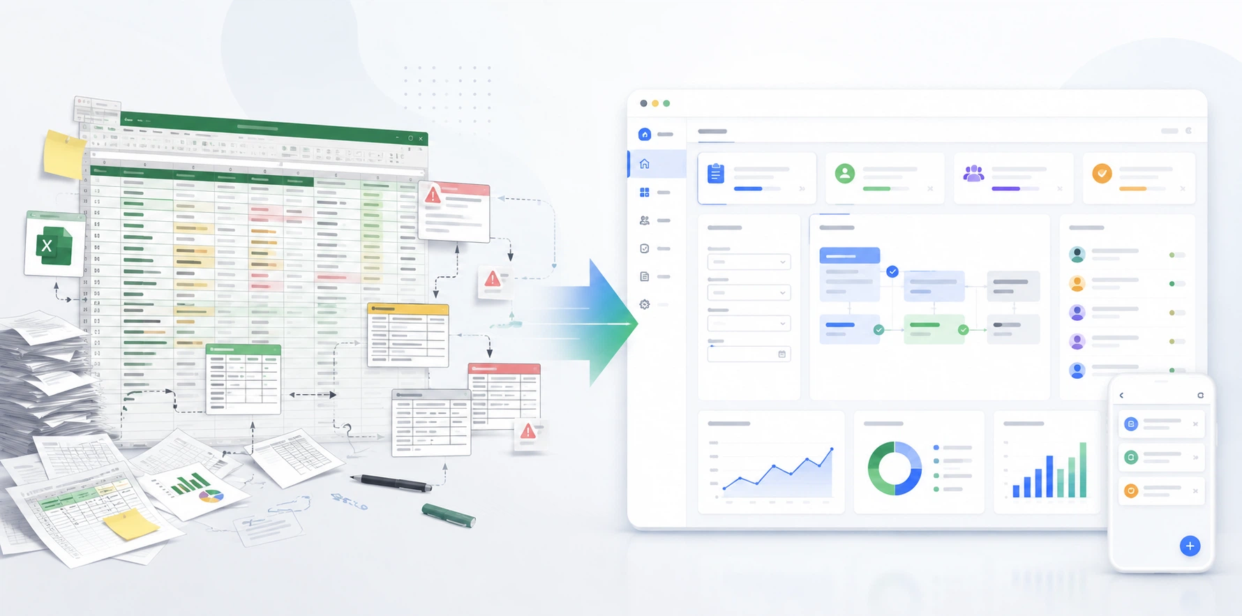 Excel im Unternehmen ersetzen: Wann lohnt sich eine Webanwendung?